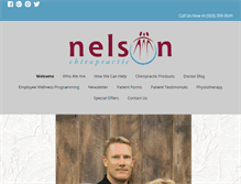 Tablet Screenshot of nelsonchiropractic.com